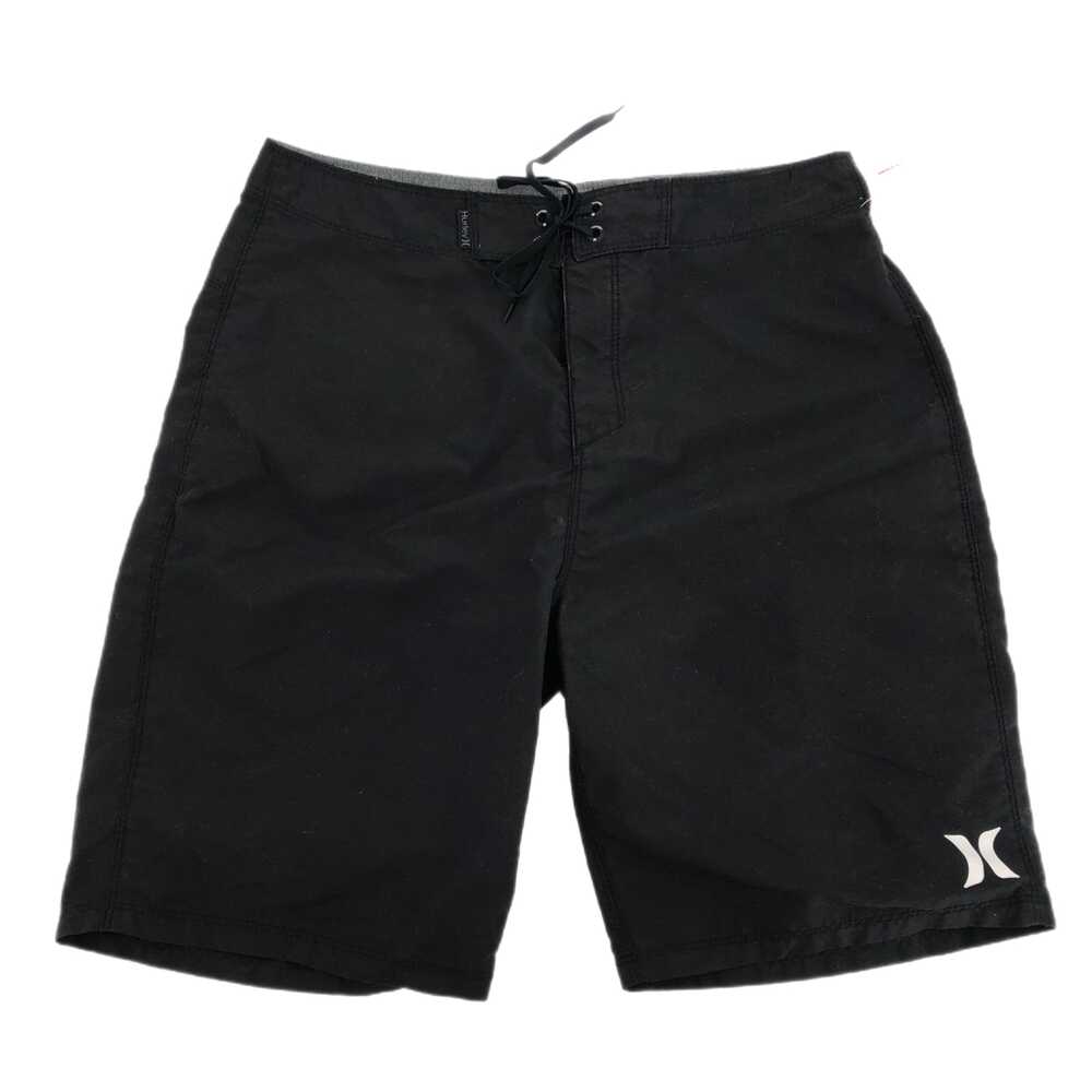 Hurley Men's Athletic Shorts, Size 30, Black/White